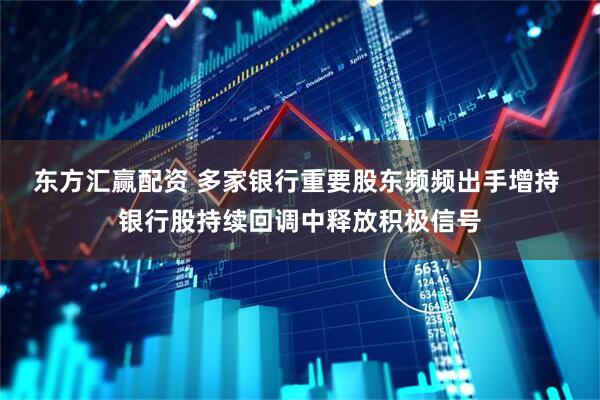 东方汇赢配资 多家银行重要股东频频出手增持 银行股持续回调中释放积极信号